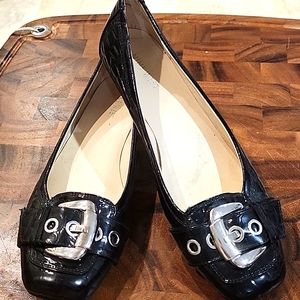 Nine West patent buckle flats 9 1/2M